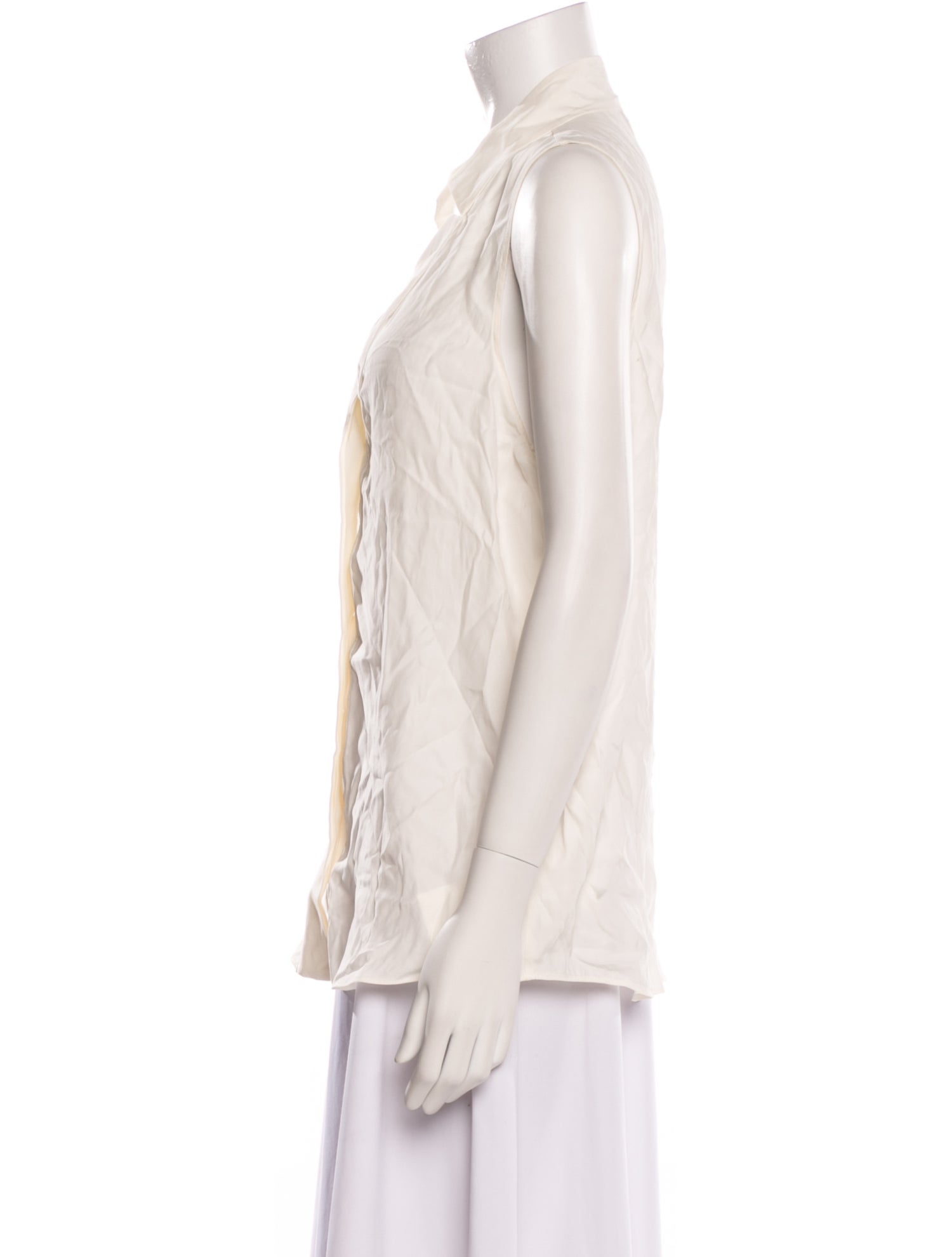 FRAME Silk V-Neck Blouse w/ Tags