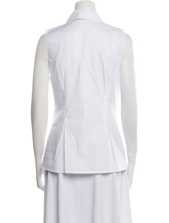 FRAME Sleeveless Button-Up Top