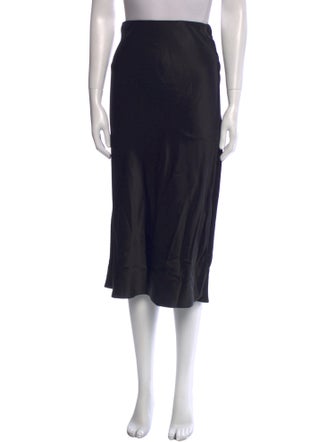 FRAME Silk Midi Length Skirt