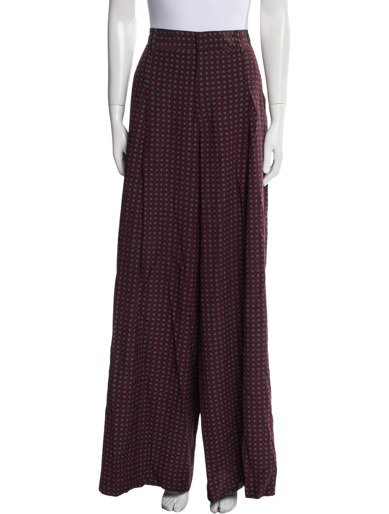 FRAME Silk Wide Leg Pants