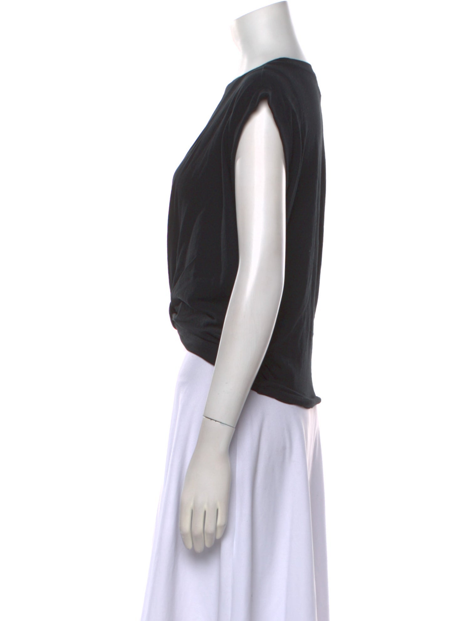 FRAME Crew Neck Short Sleeve Crop Top w/ Tags