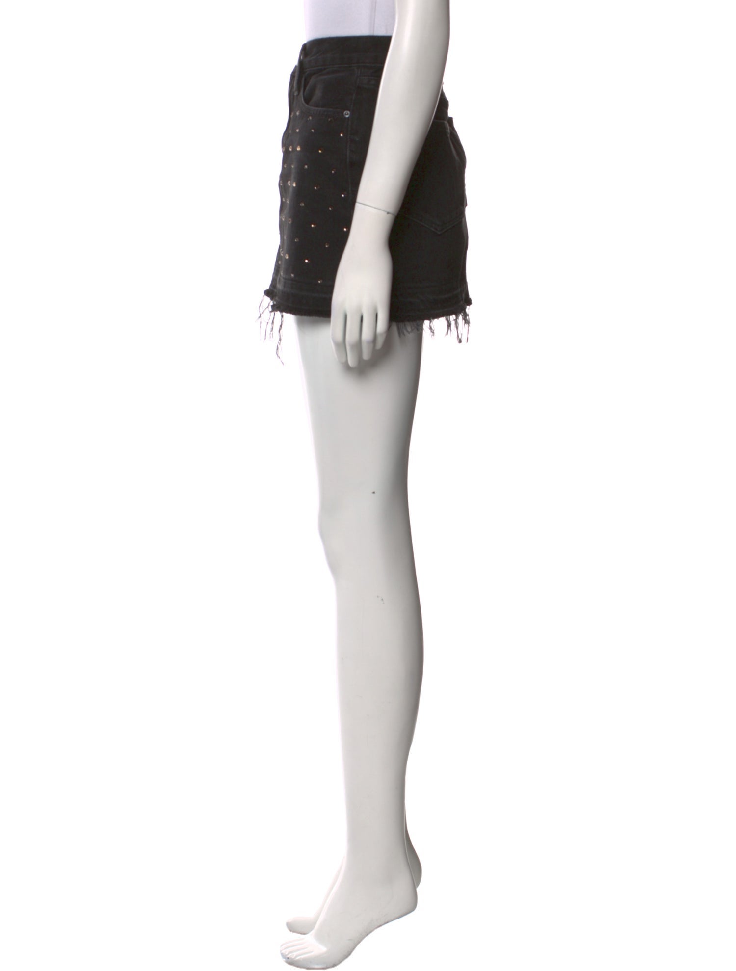 FRAME Crystal Embellishments Mini Skirt