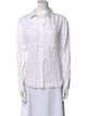 FRAME Linen Long Sleeve Button-Up Top