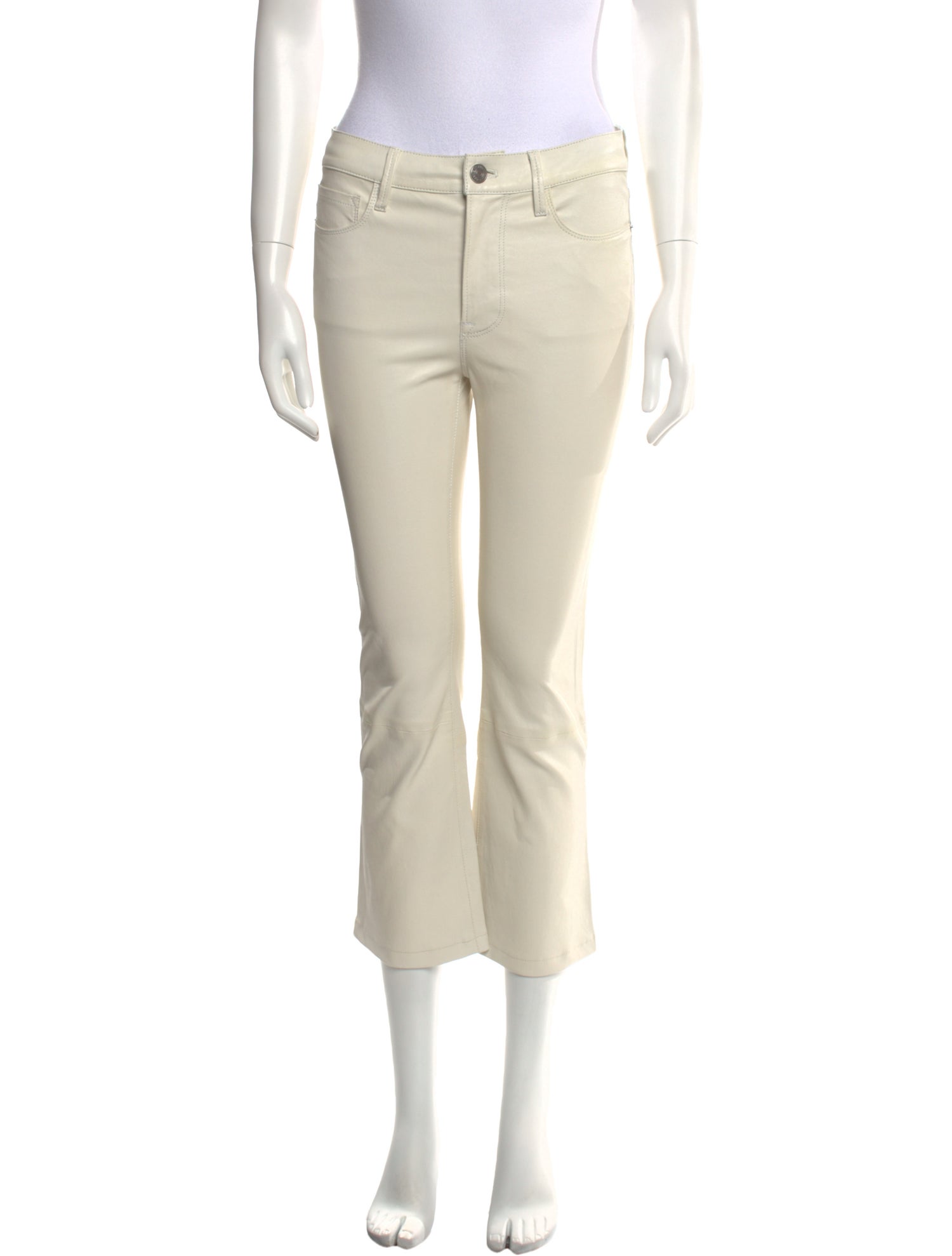 FRAME Leather Straight Leg Pants