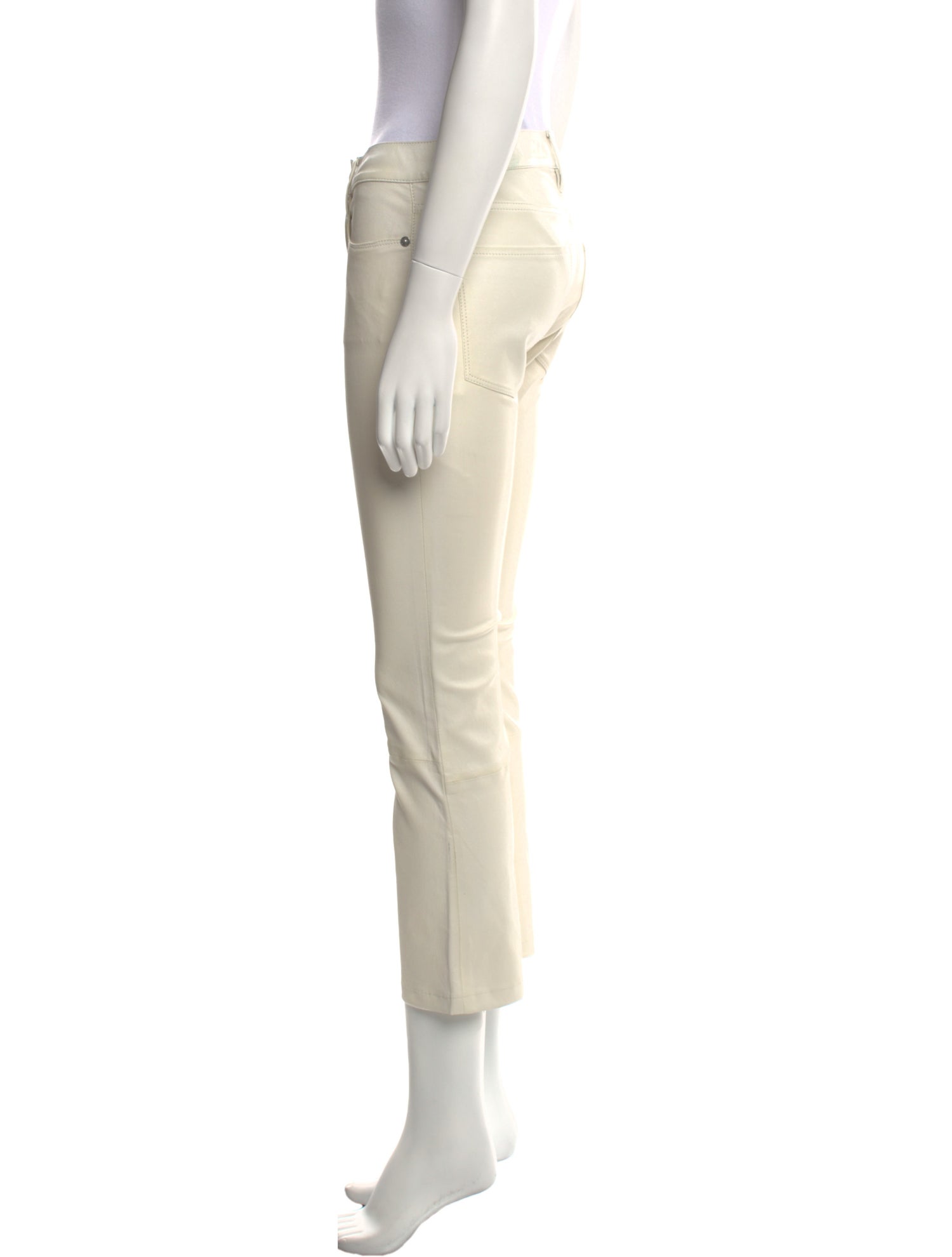 FRAME Leather Straight Leg Pants