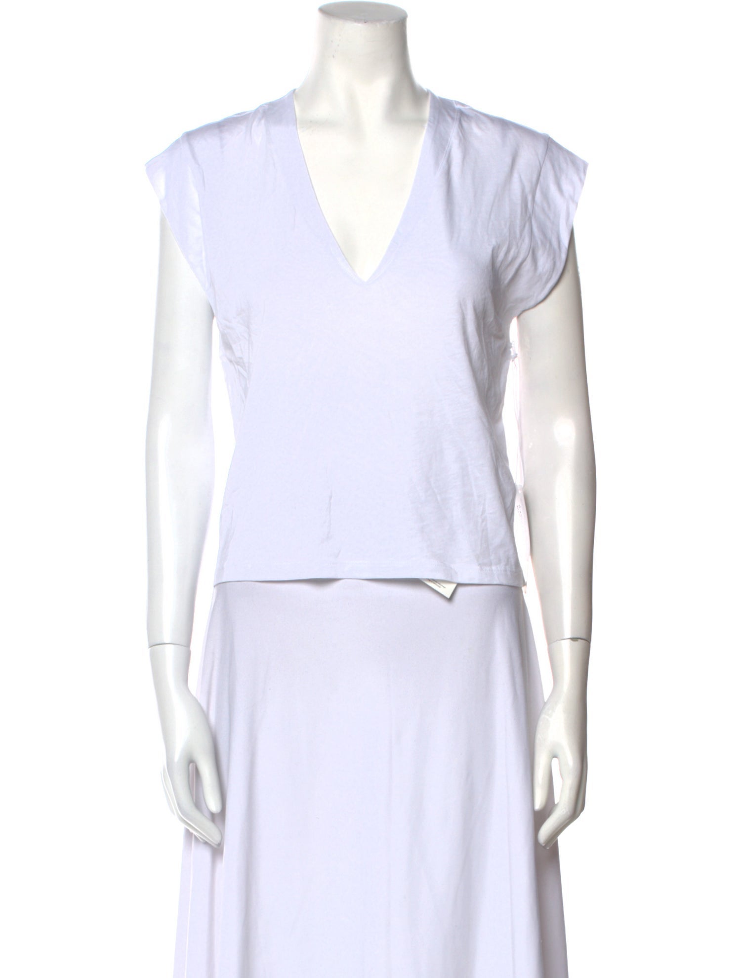 FRAME V-Neck Short Sleeve Crop Top w/ Tags