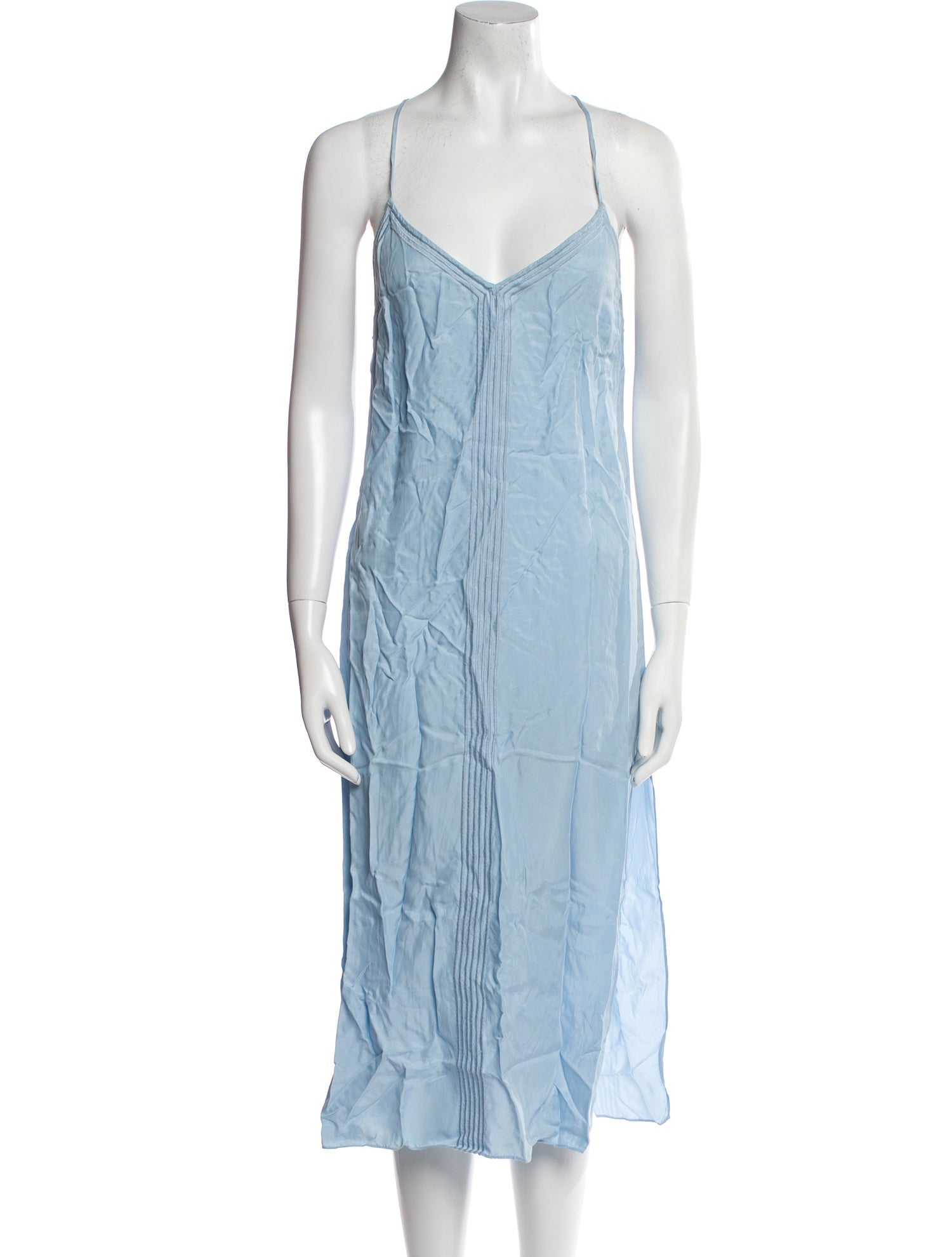 FRAME V-Neck Midi Length Dress