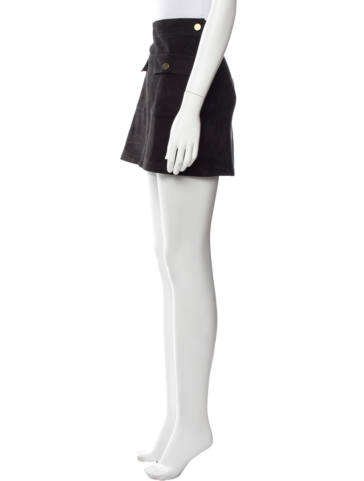FRAME Suede Mini Skirt