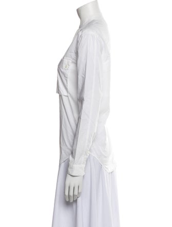 FRAME Long Sleeve Button-Up Top