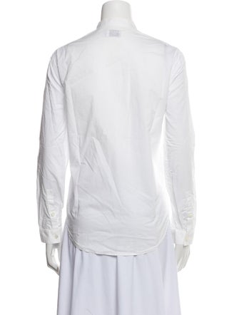 FRAME Long Sleeve Button-Up Top