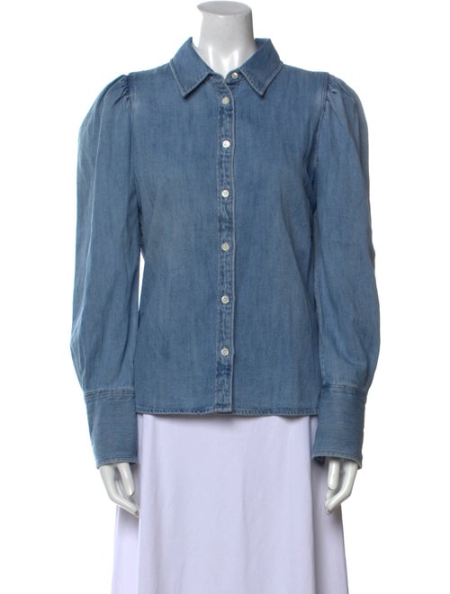 FRAME Long Sleeve Button-Up Top