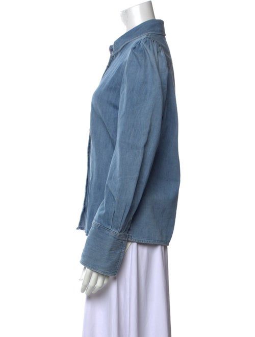 FRAME Long Sleeve Button-Up Top