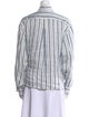 FRAME Linen Striped Button-Up Top