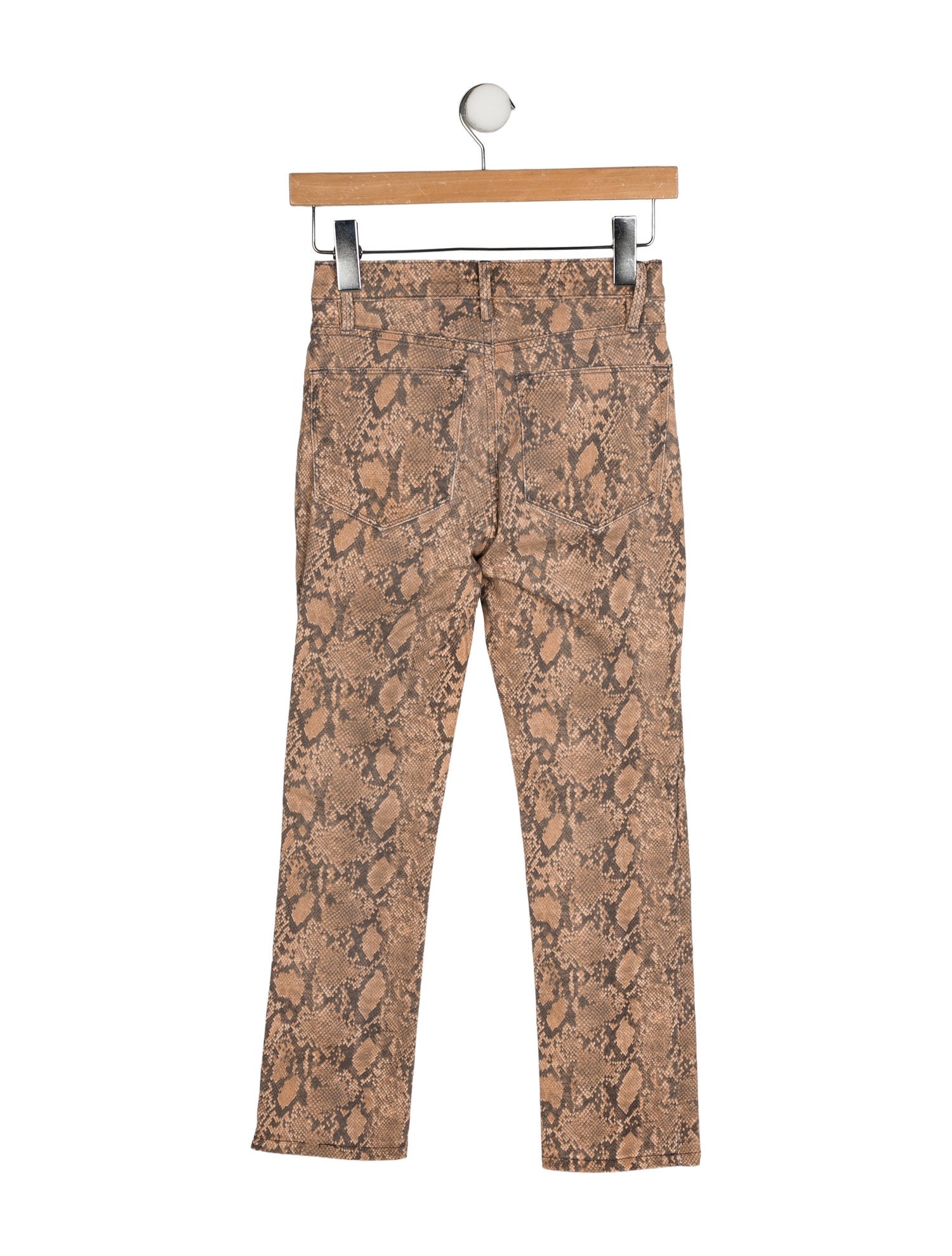 FRAME Animal Print Straight Leg Pants