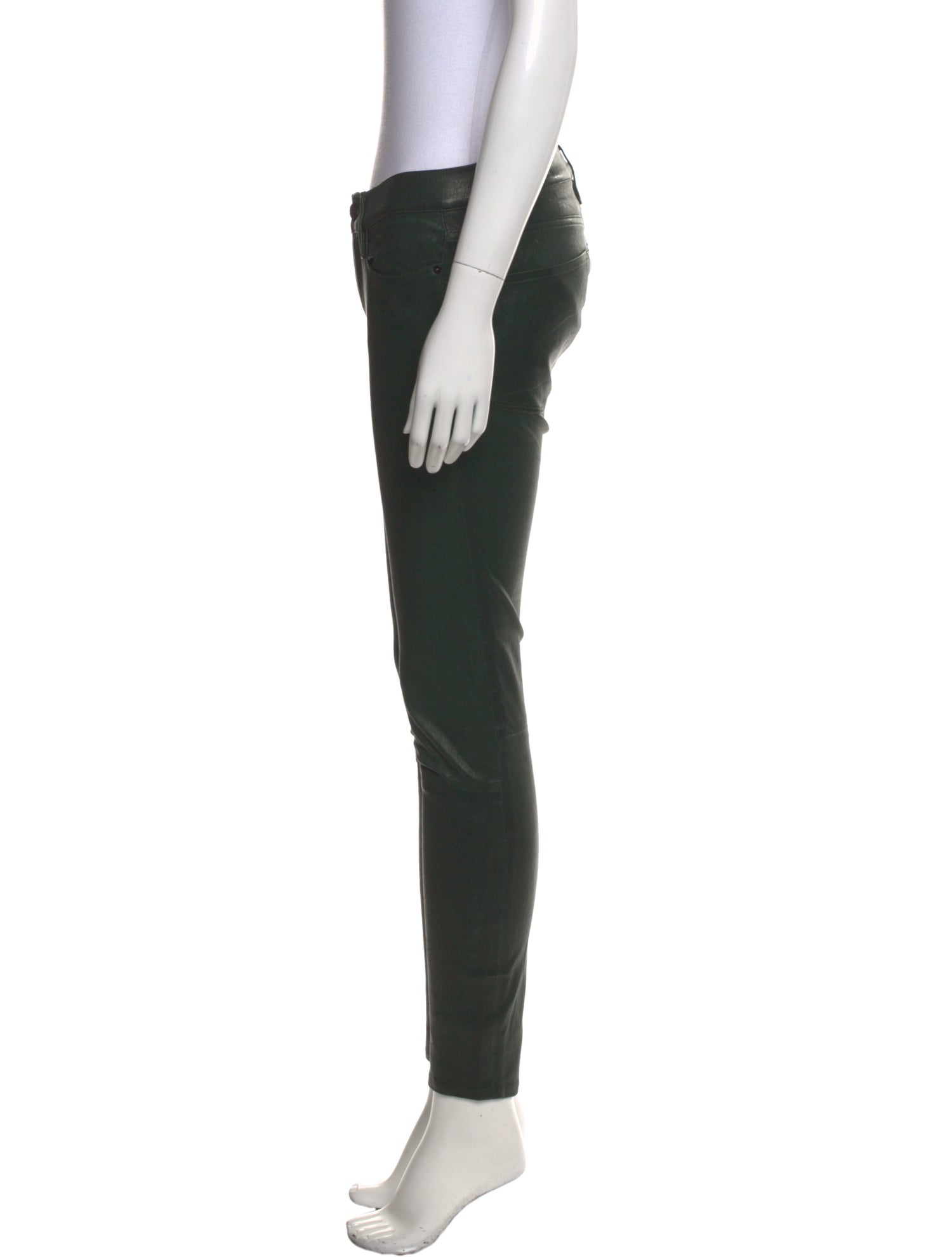 FRAME Lamb Leather Skinny Leg Pants