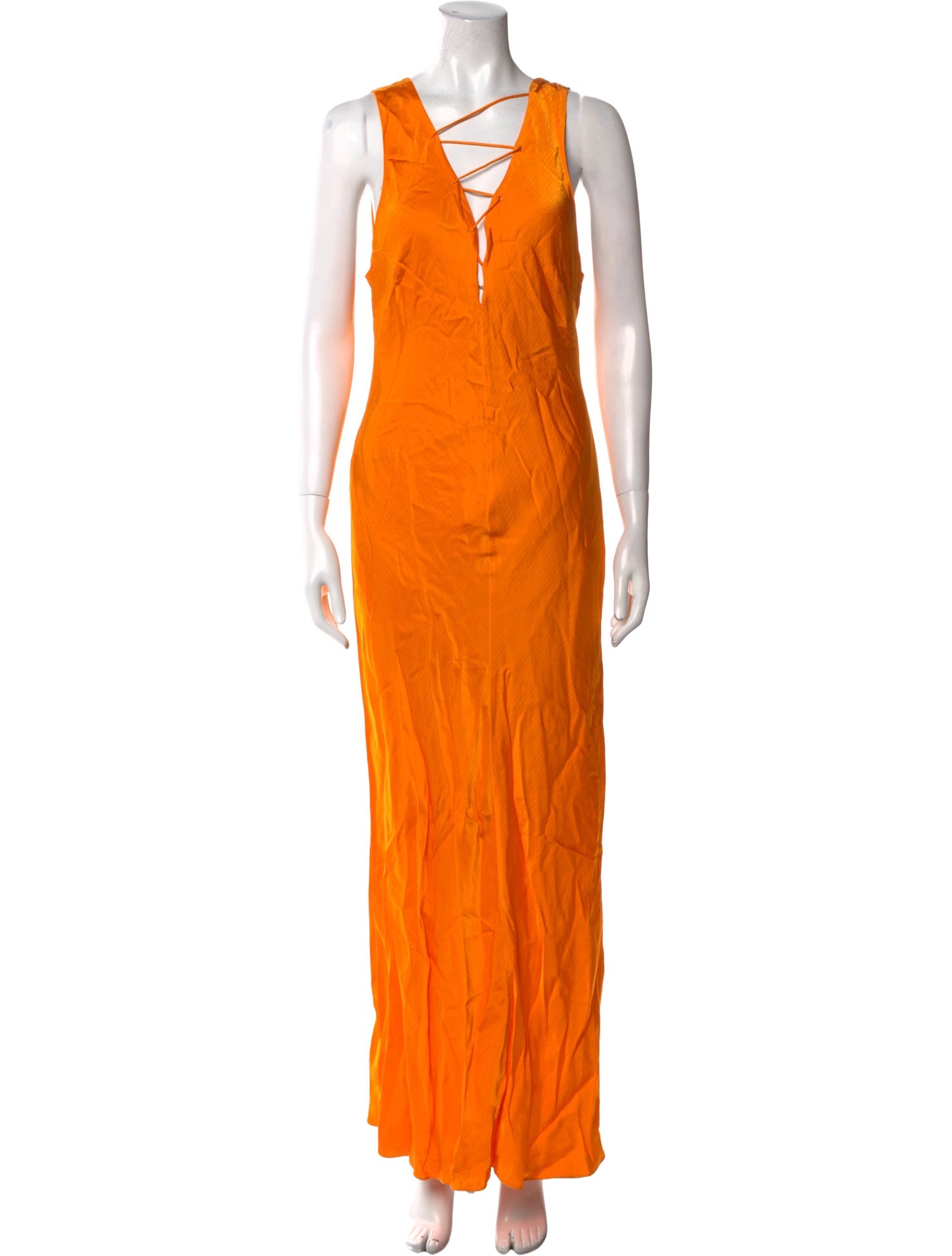 FRAME V-Neck Long Dress