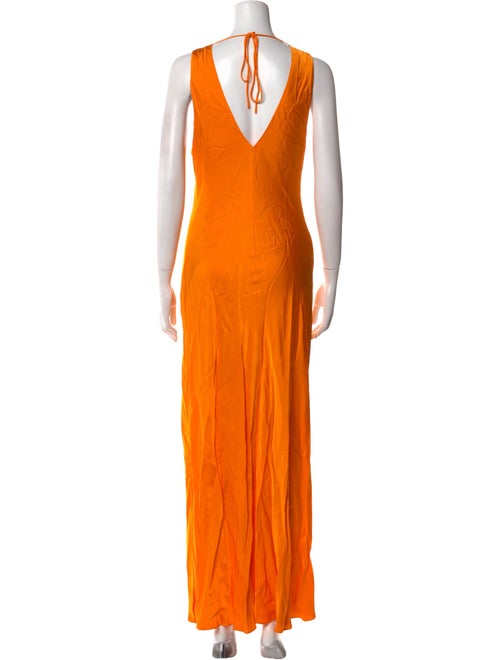 FRAME V-Neck Long Dress