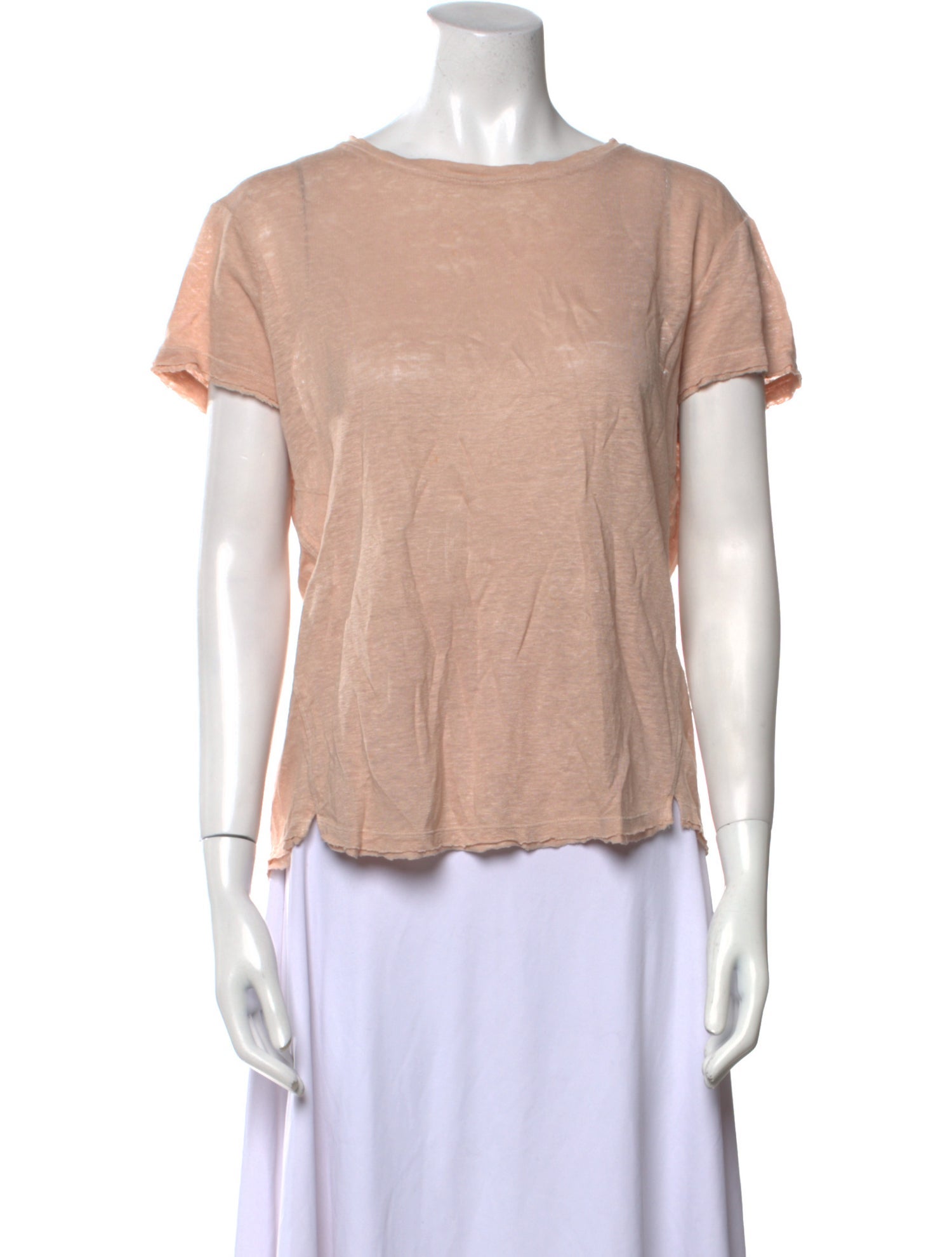 FRAME Scoop Neck Short Sleeve T-Shirt