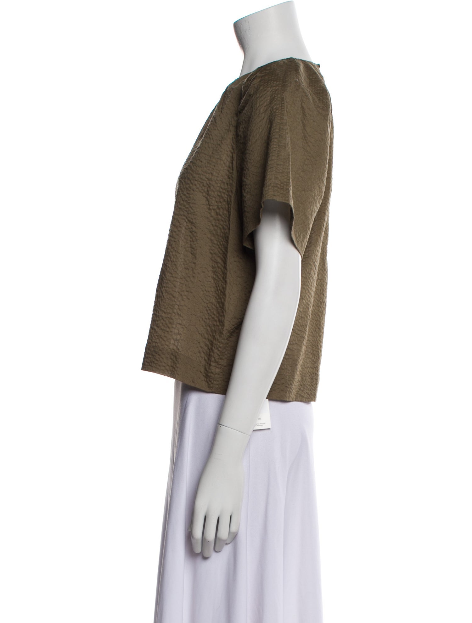 FRAME Crew Neck Short Sleeve Crop Top w/ Tags