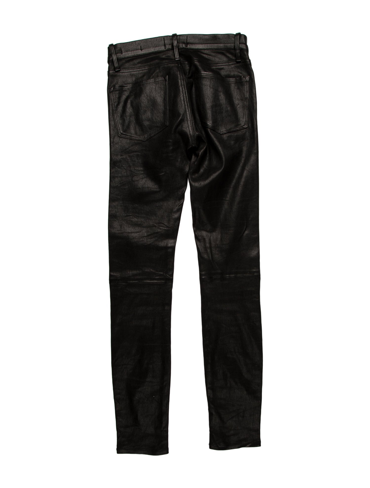 FRAME Lamb Leather Skinny Leg Pants