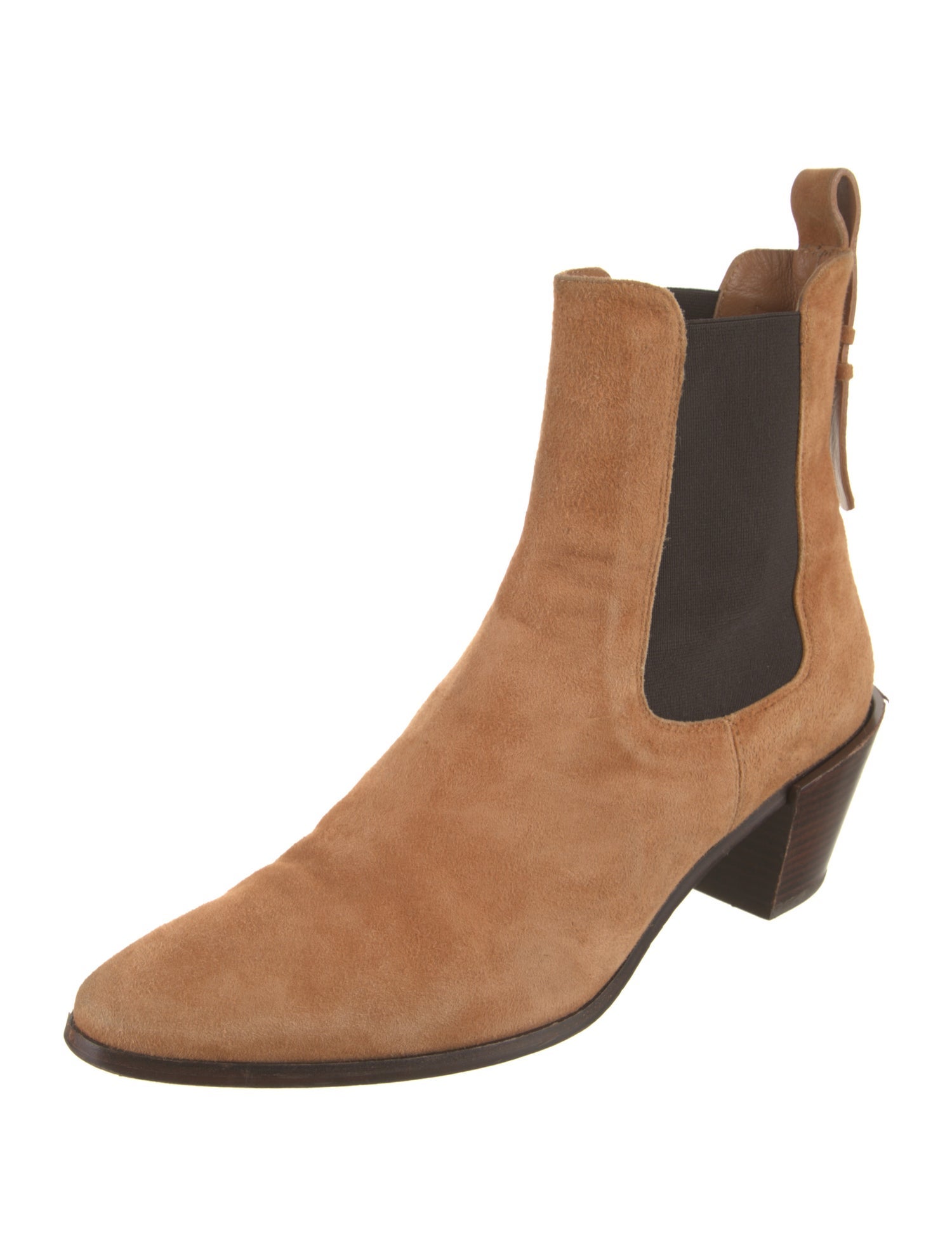 FRAME Suede Colorblock Pattern Chelsea Boots