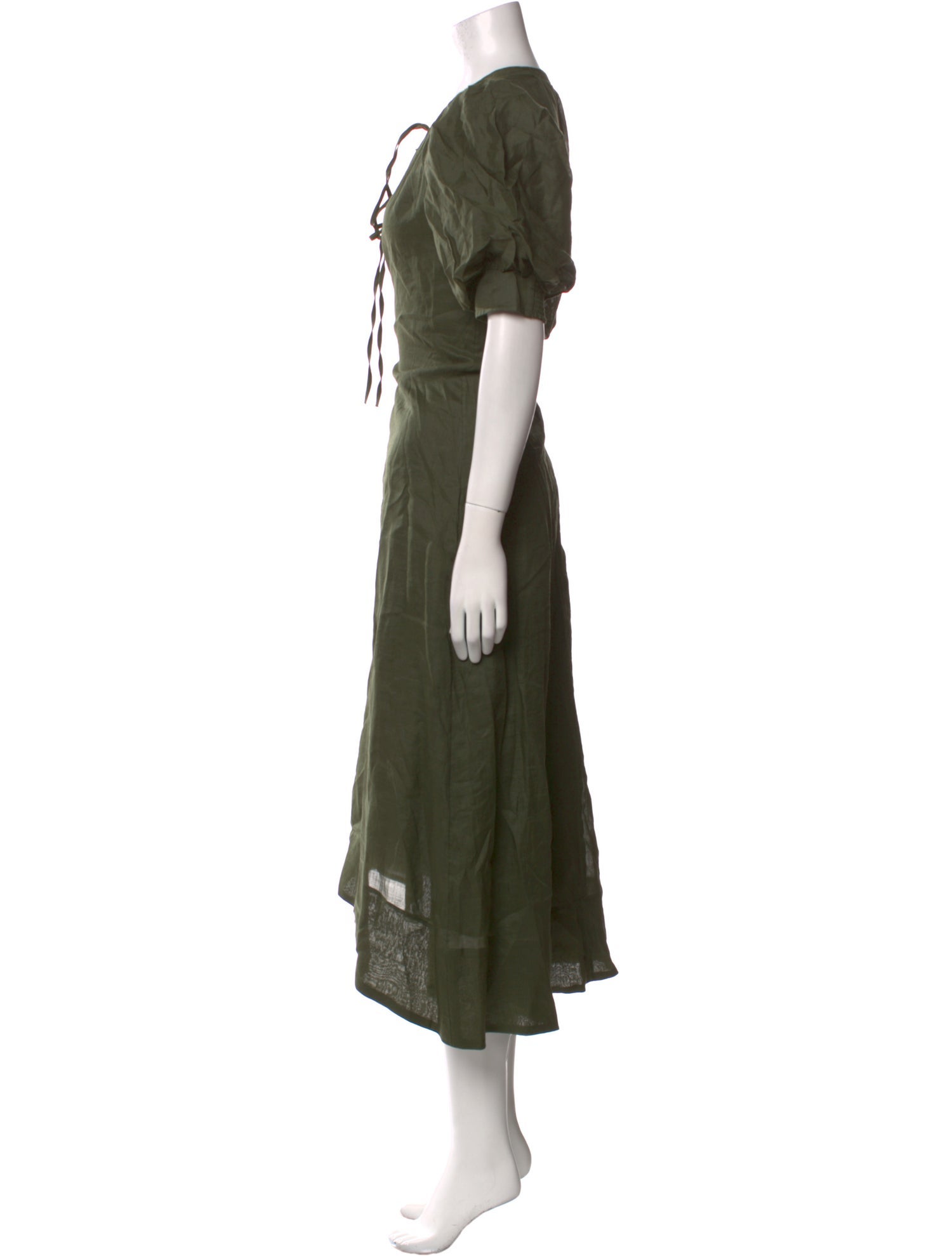 FRAME Crew Neck Midi Length Dress