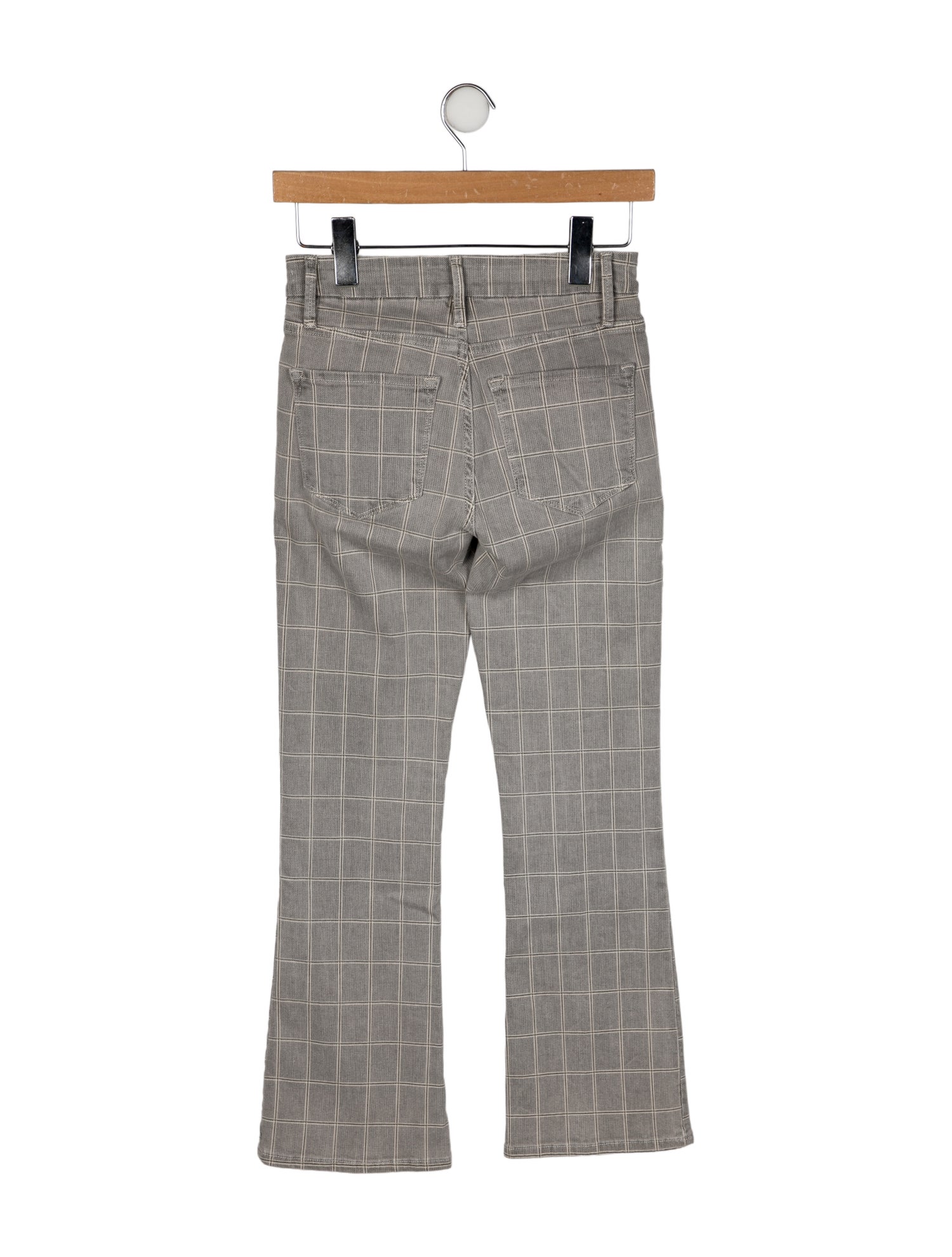 FRAME Plaid Print Straight Leg Pants