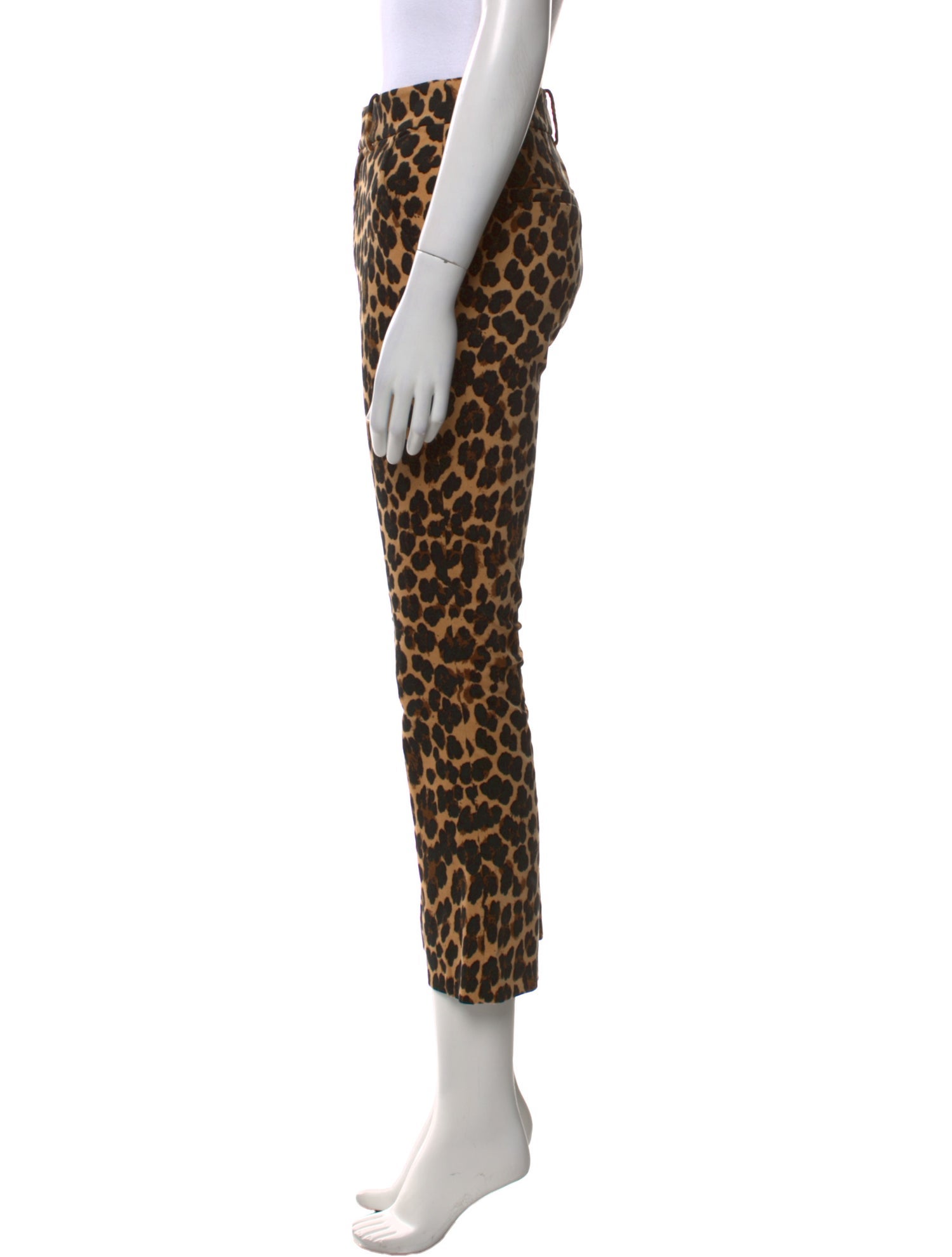 FRAME Animal Print Wide Leg Pants