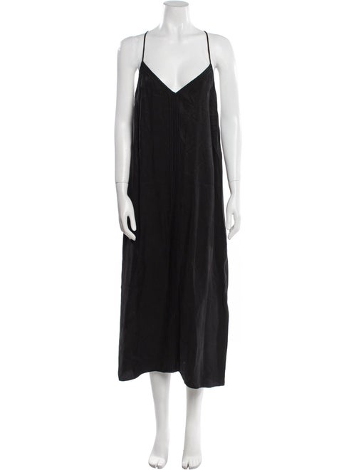 FRAME V-Neck Long Dress