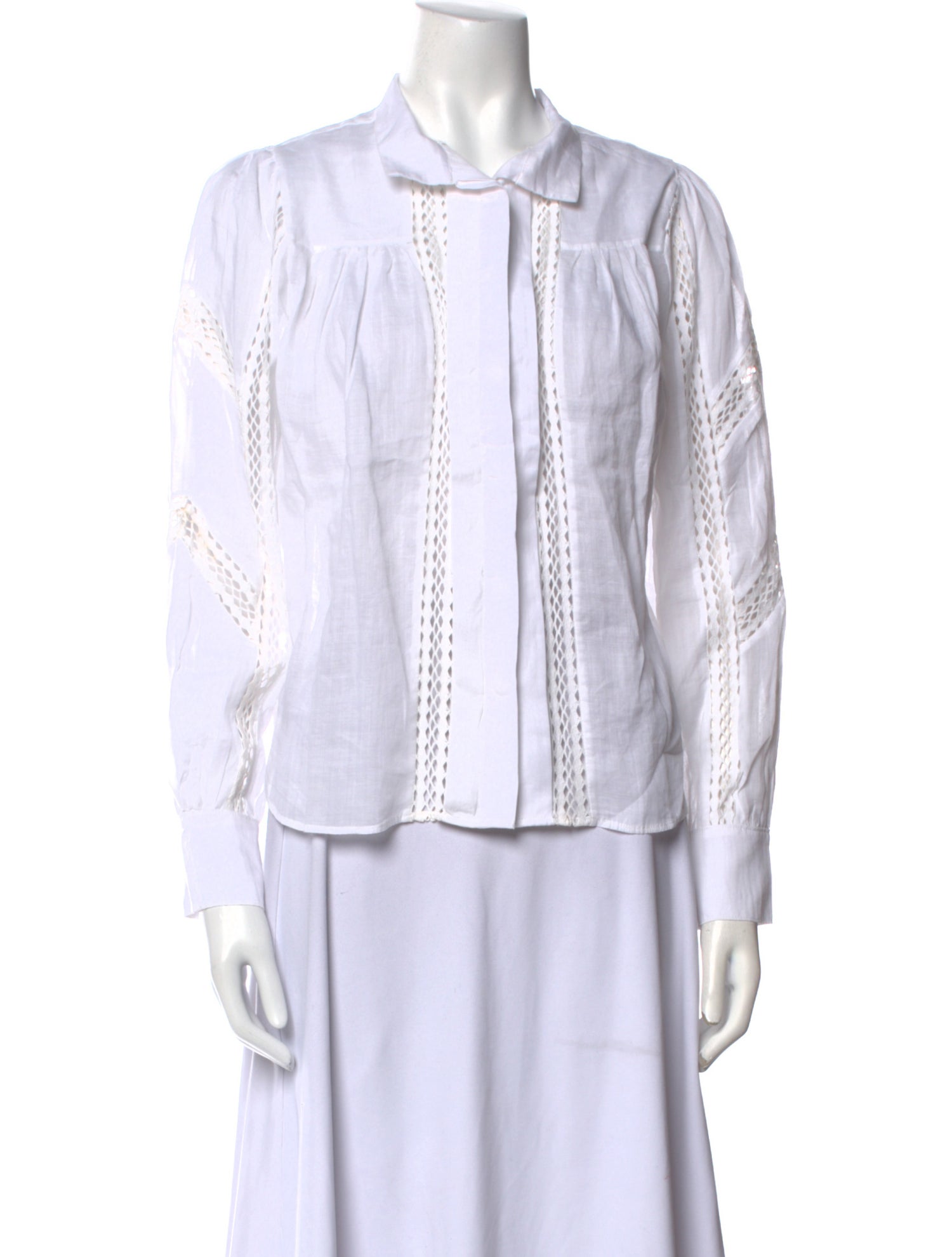 FRAME Long Sleeve Button-Up Top