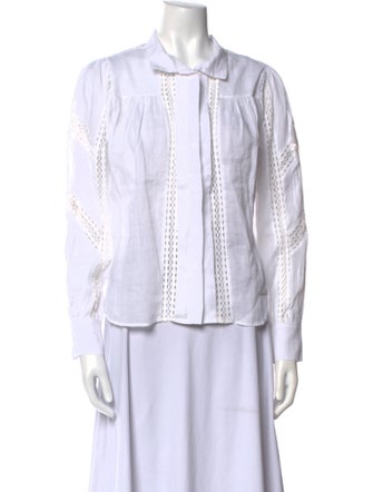 FRAME Long Sleeve Button-Up Top