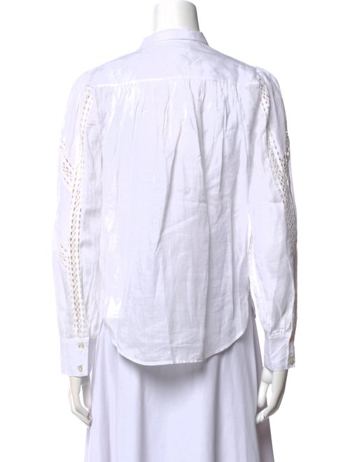 FRAME Long Sleeve Button-Up Top