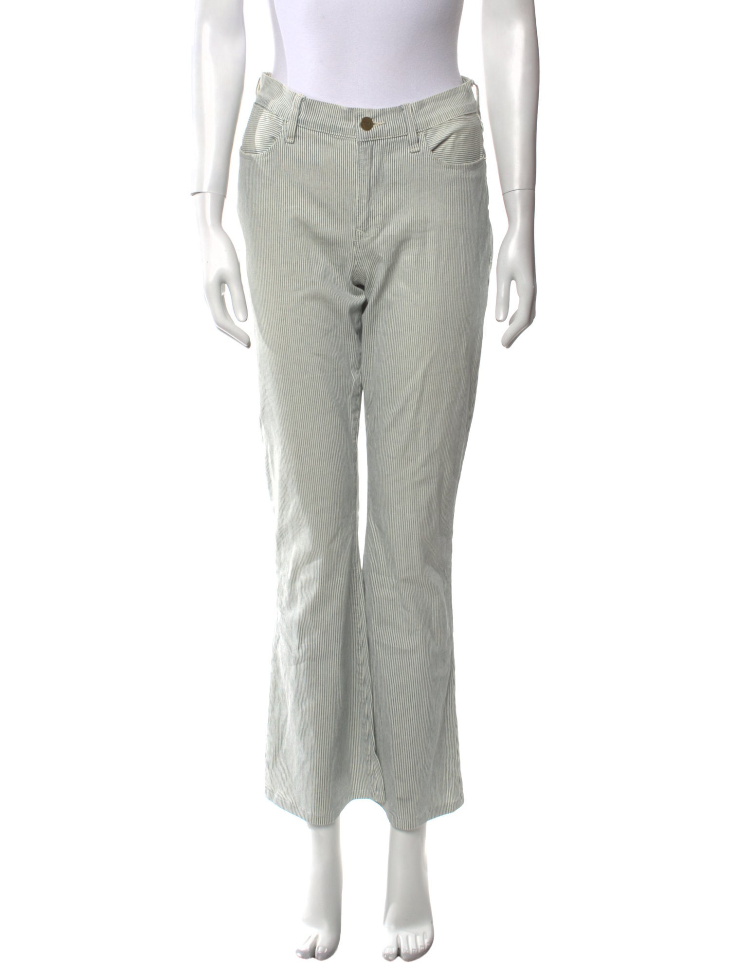 FRAME Striped Wide Leg Pants