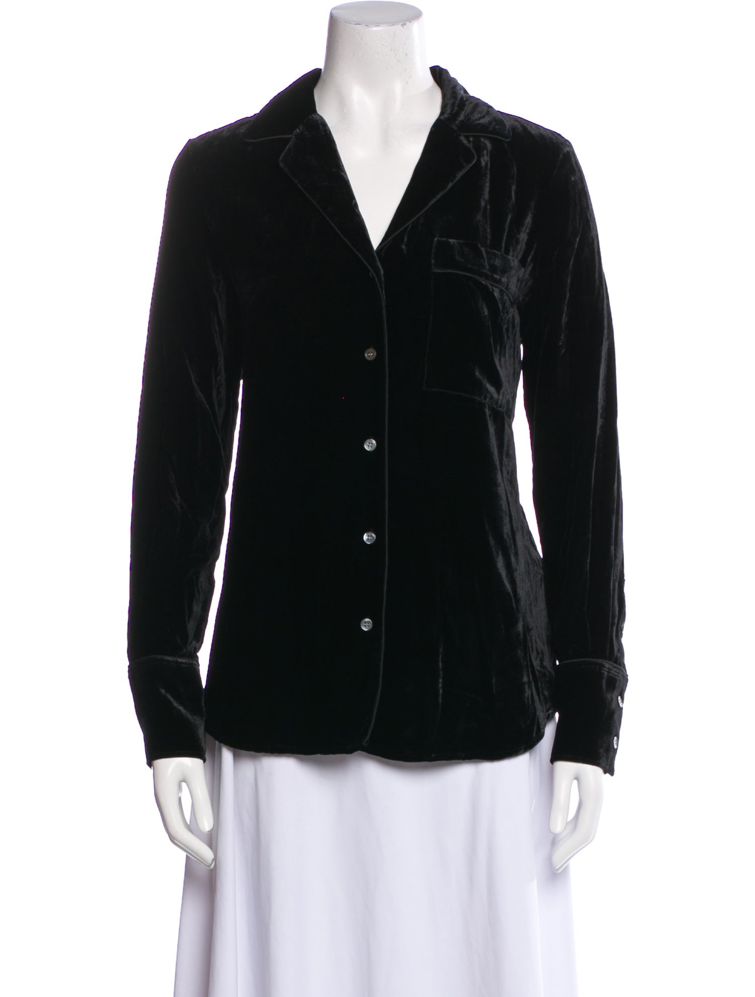 FRAME Long Sleeve Button-Up Top