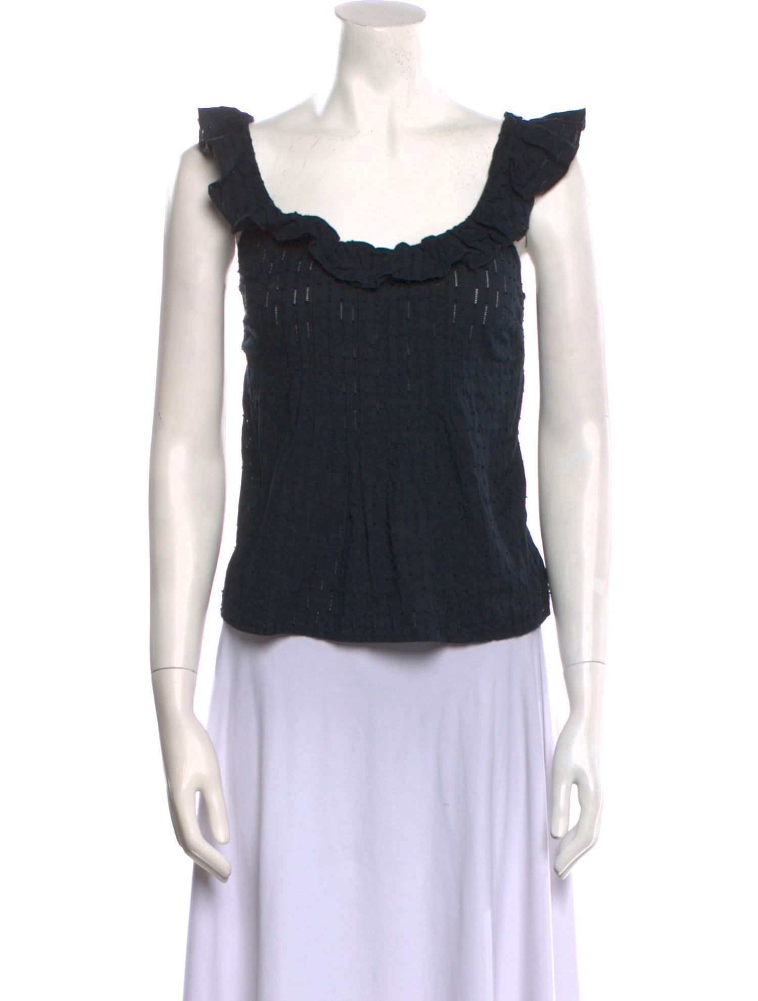 FRAME Scoop Neck Sleeveless Top