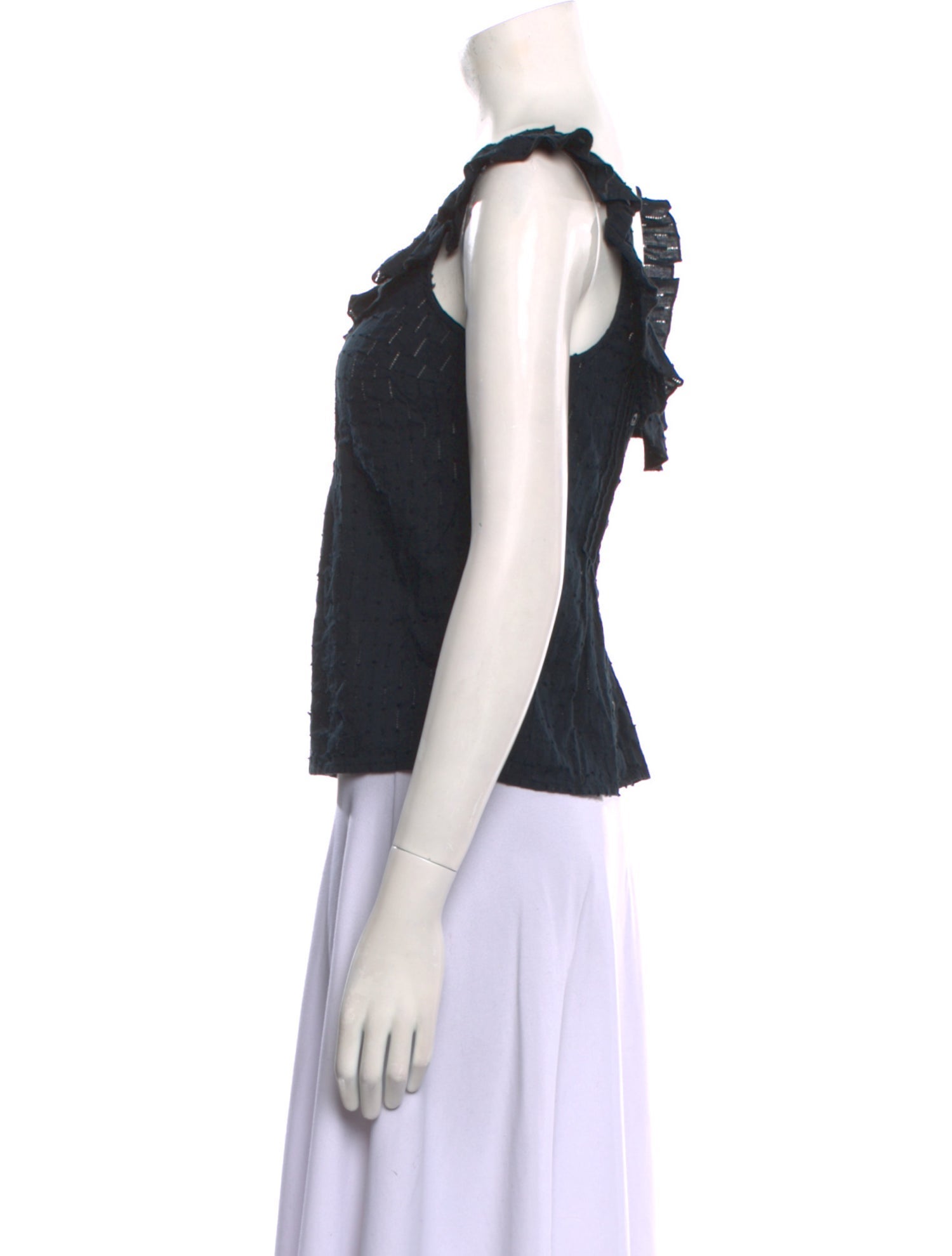 FRAME Scoop Neck Sleeveless Top