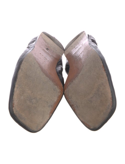 FRAME Leather Bow Accents Ballet Flats