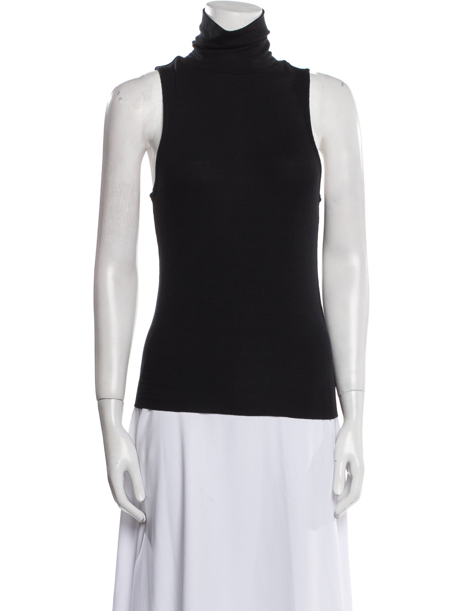 FRAME Turtleneck Sleeveless Top