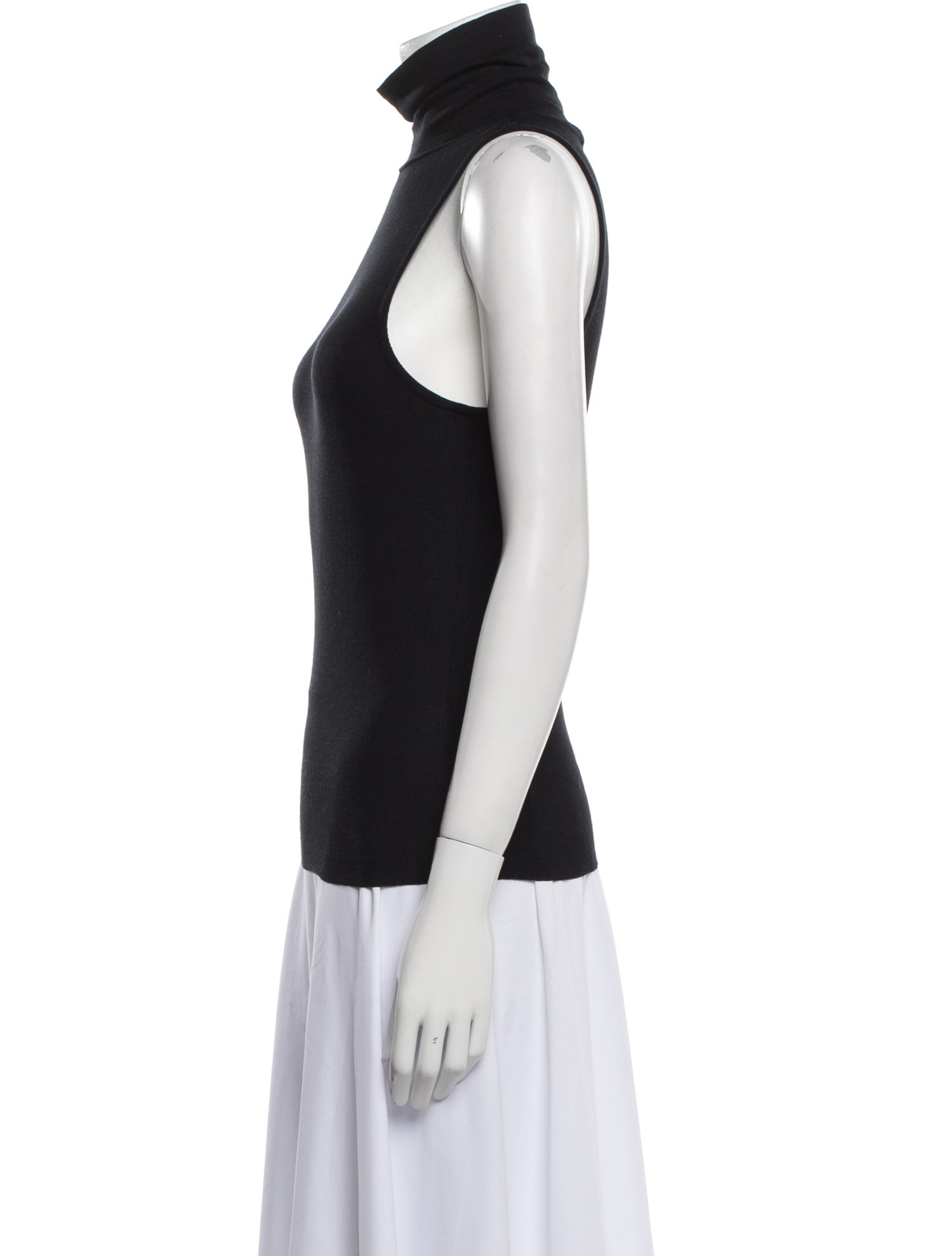 FRAME Turtleneck Sleeveless Top