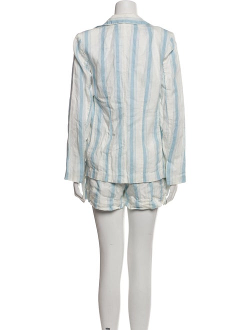 FRAME Linen Striped Short Set
