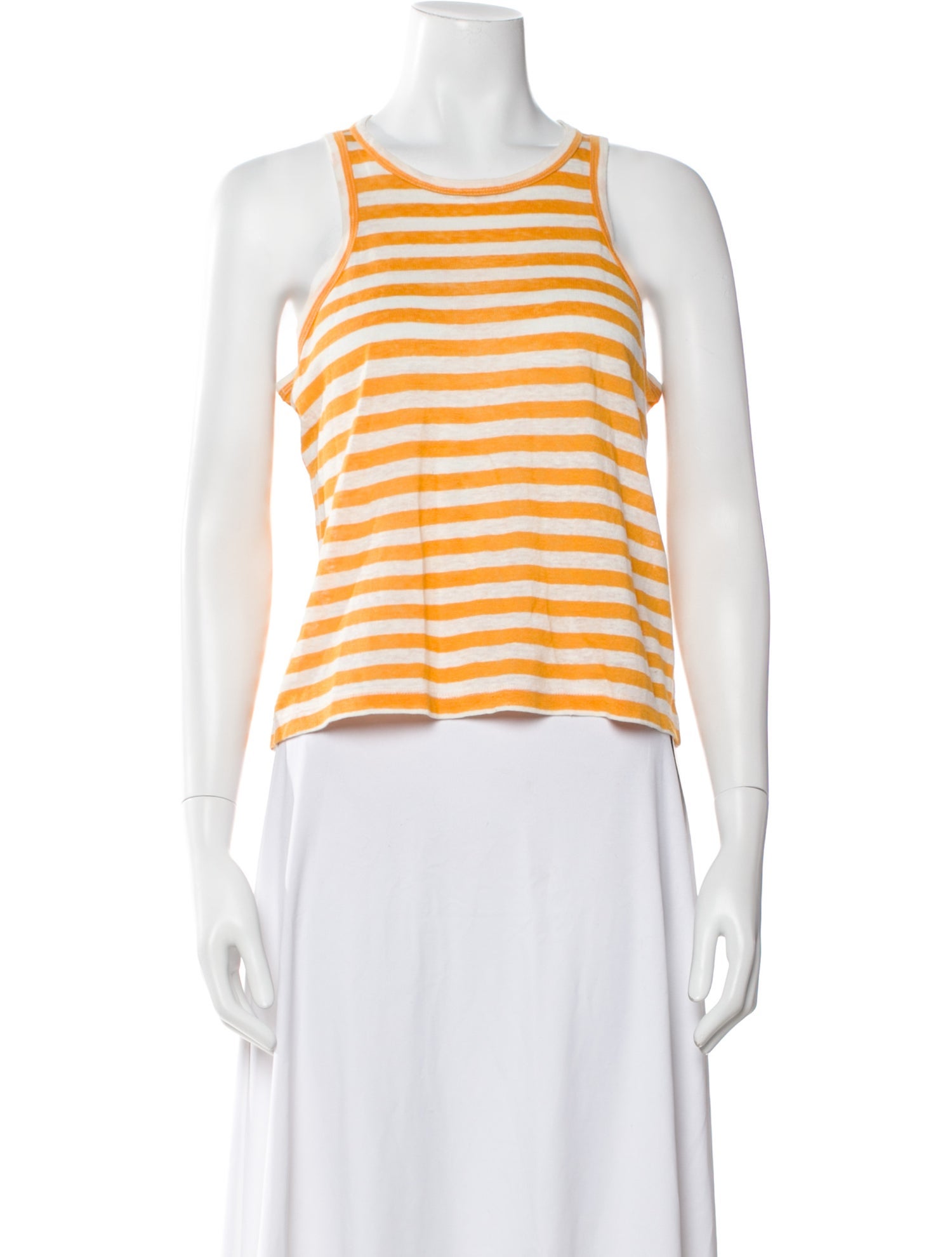 FRAME Linen Striped Top