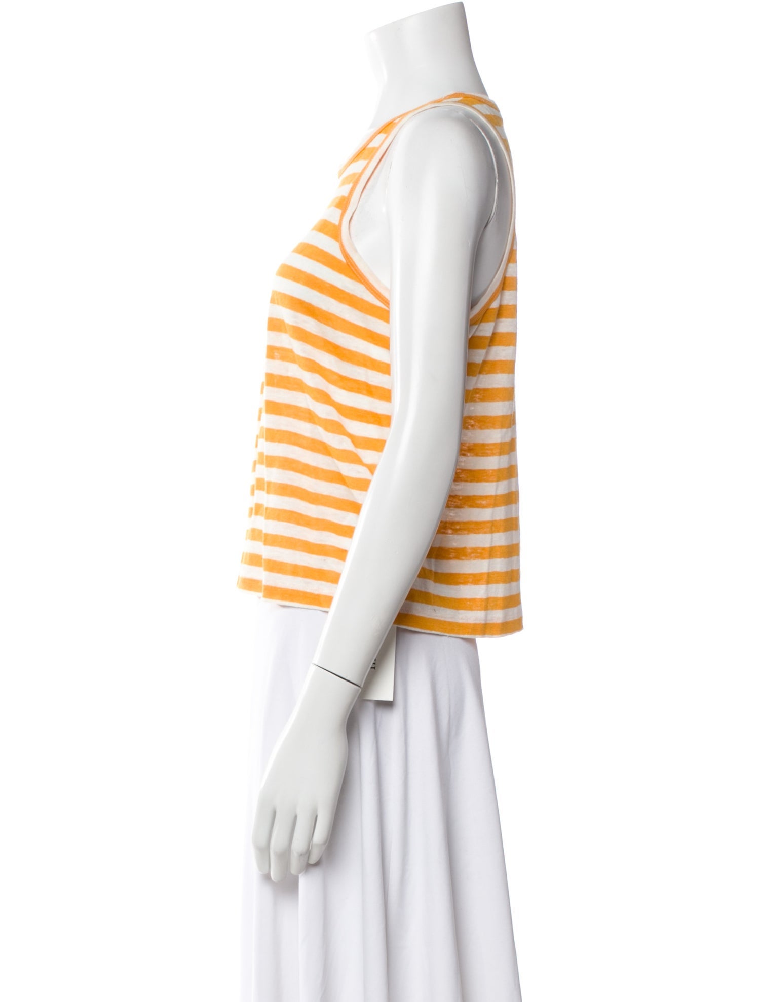 FRAME Linen Striped Top