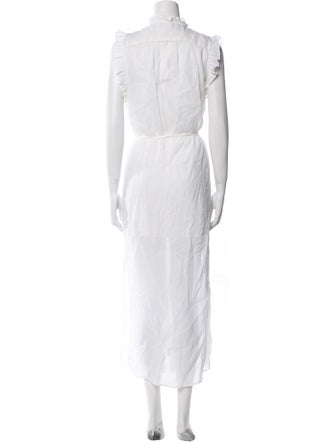 FRAME V-Neck Long Dress