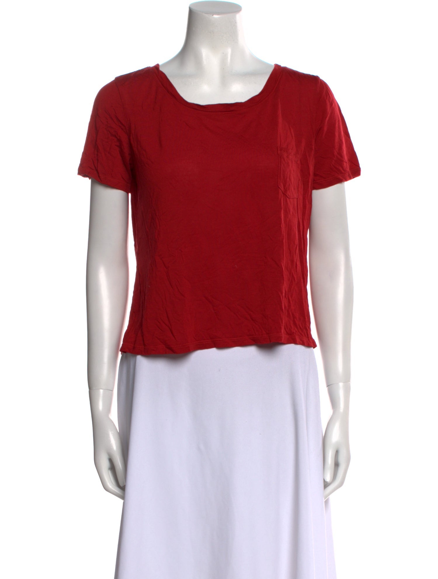 FRAME Scoop Neck Short Sleeve T-Shirt