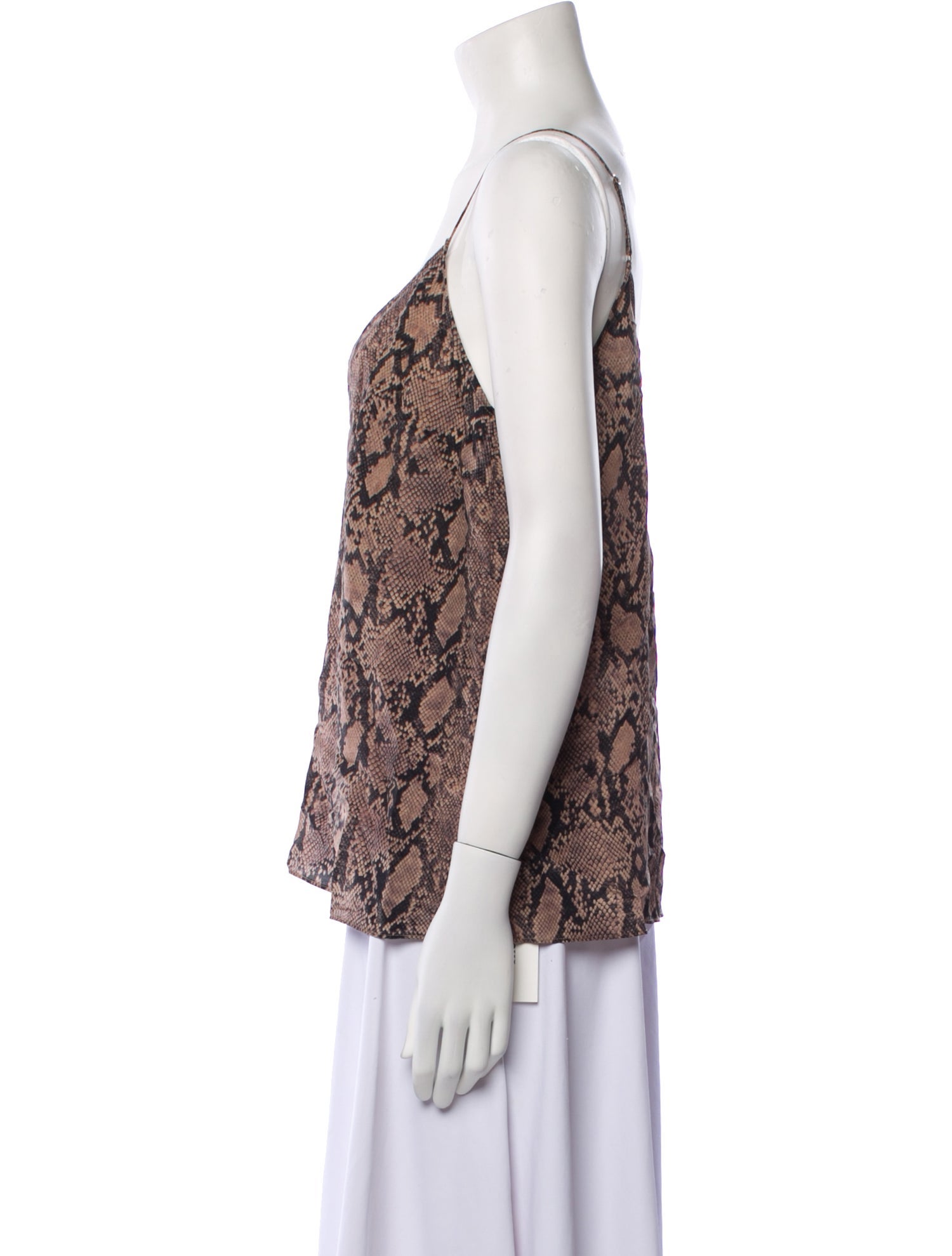 FRAME Silk Animal Print Top w/ Tags