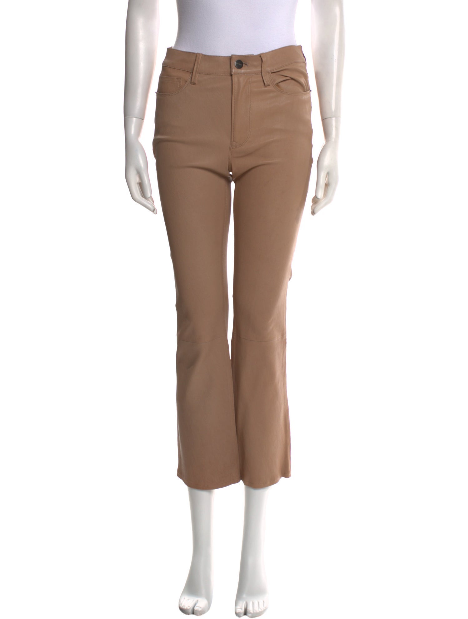 FRAME Lamb Leather Straight Leg Pants