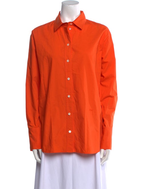 FRAME Long Sleeve Button-Up Top