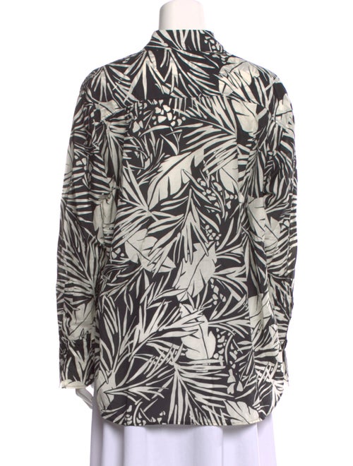 FRAME Printed Long Sleeve Button-Up Top