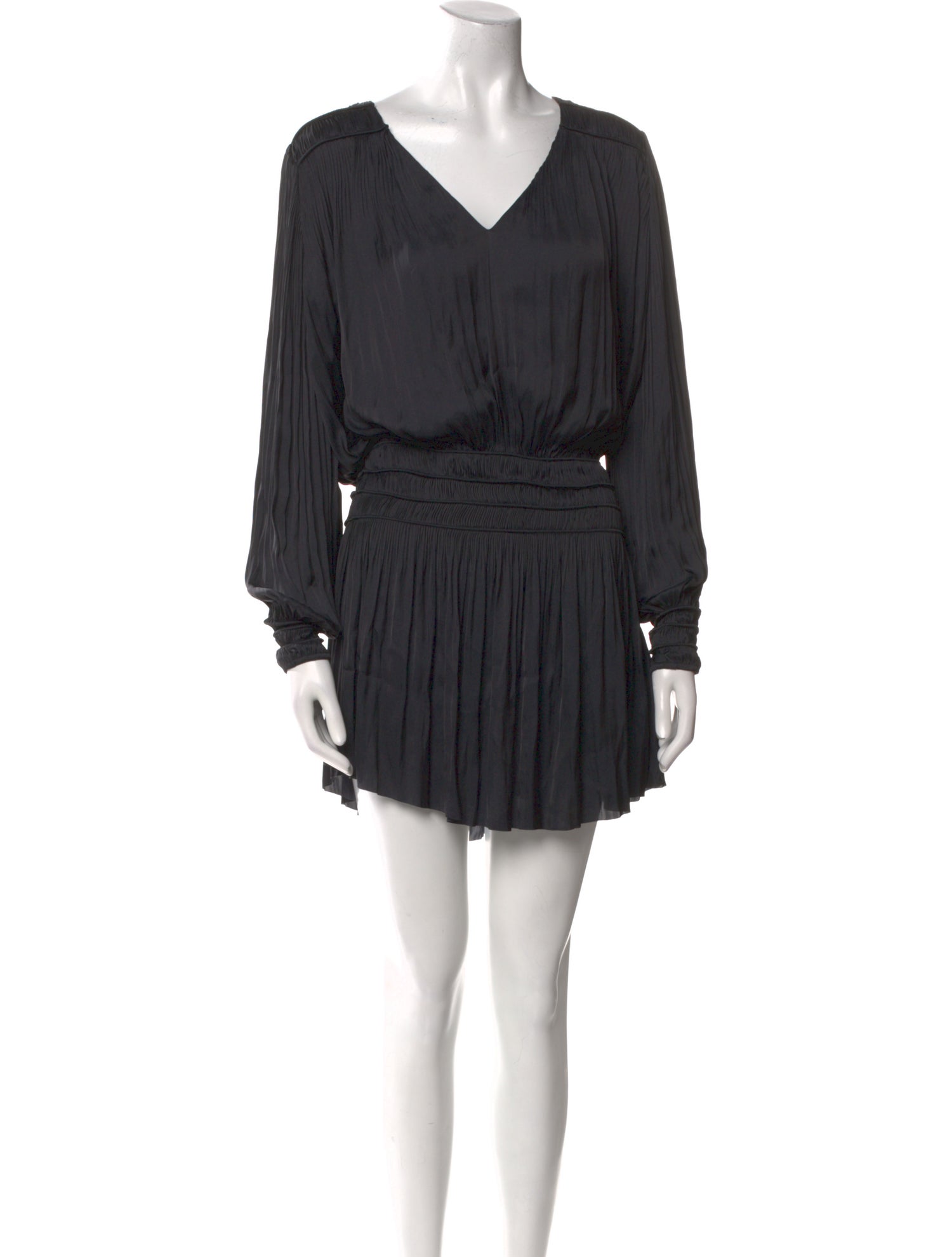 FRAME V-Neck Mini Dress