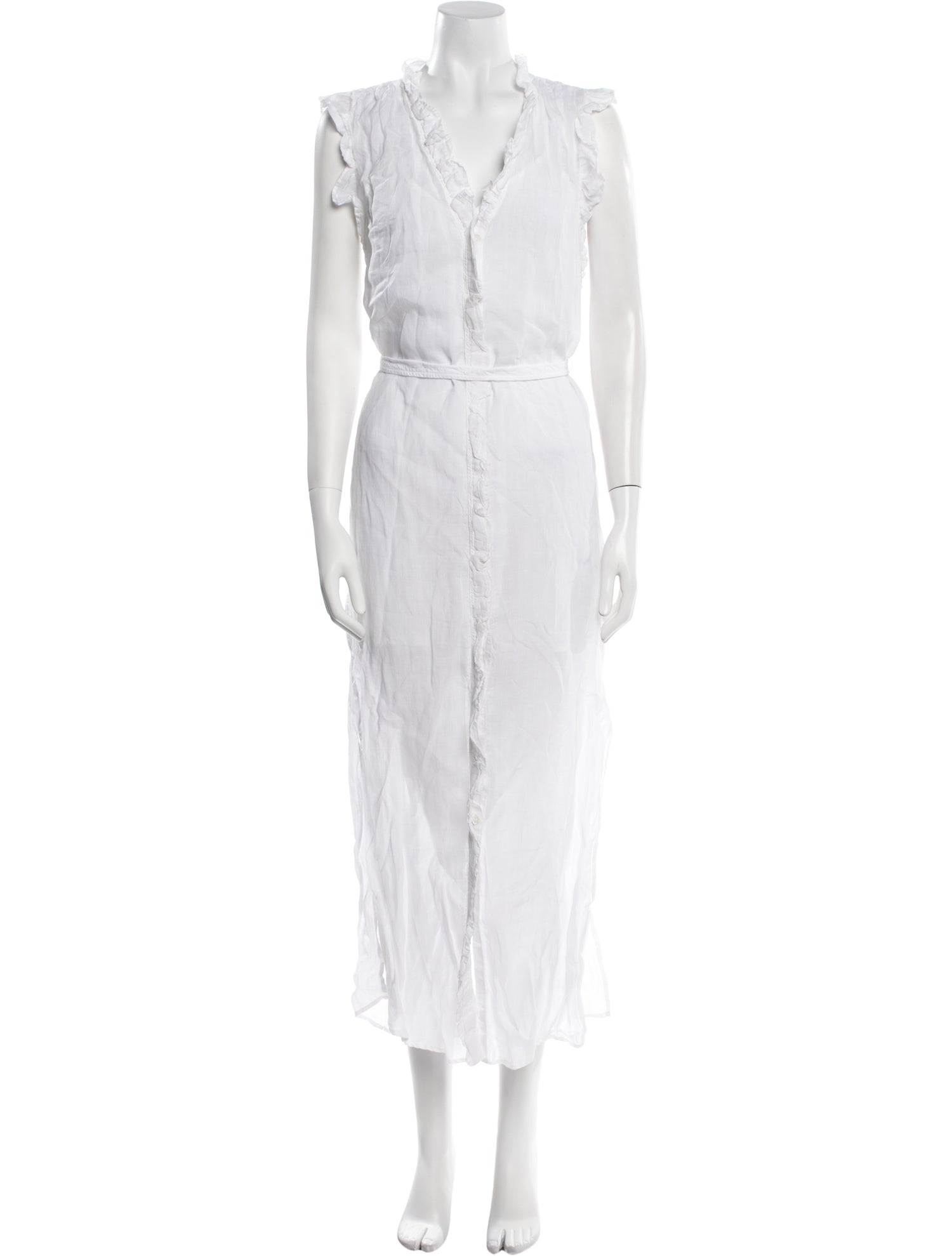 FRAME V-Neck Long Dress